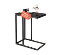 Avilia Tavolino Laterale da Divano 40×26×58 cm - Coffee Table in MDF e Ferro, Comodino Camera da Letto, Tavolino da Salotto Design Moderno, Piano Waterproof Anti-Graffio, Montaggio 3 Step