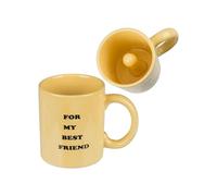 Avilia Tazza Scherzosa con Pene Nascosto - Tazza Ideale come Regalo per Migliore Amico, in Ceramica, 9.5x8cm