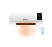 Termoventilatore Elettrico 2000W a Parete con Telecomando e Timer 6 ore