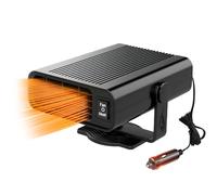 Avilia Termoventilatore Caldo/Freddo per Auto con Cavo 140cm 12V 150W - Riscaldamento Rapido - Doppia Funzione da Ventilatore e Stufa - Fissaggio con Bioadesivo o Viti - Regolabile, Comodo e Pratico