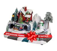 Avilia Villaggio di Natale con Musica e Luci: Atmosfera Magica per Le tue Feste Natalizie! Luci Scintillanti, Melodie Incantevoli e Atmosfera Natalizia Unica