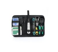AVIMYA 14 pz Kit di Strumenti di Riparazione di Rete LAN Tester RJ45 Pinza a crimpare Localizzatore di Cavi Professionale Portatile e Morsetto piegatore con Borsa