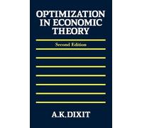 Avinash K. Dixit Optimization in Economic Theory (Tascabile)