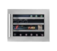 Avintage Cantinetta vino a colonna da incasso AVI24S2X finitura inox/nero da 60 cm