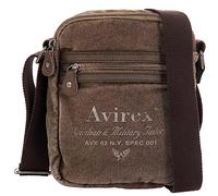 Avirex Collezione 140506, Borsello con Tracolla Regolabile, Misura Media, Cross-body Bag Medium, Borsa Uomo in Canvas, Colore Verde Kaki