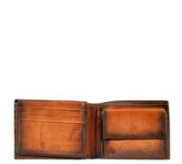AVIREX, Collezione Bell, Portafoglio da Uomo in Pelle - Stile Vintage, Vera Pelle Tamponata a Mano, 9 Portacarte, Tasca Portamonete, Doppio Scomparto Banconote (Vintage Brown)