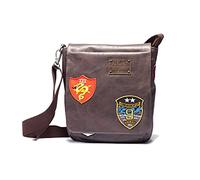 Avirex Collezione Maverik, Tracolla con Pattina, Cross-body Bag, Borsa Uomo, Colore Marrone