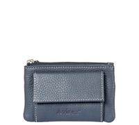 Avirex Linea Houston in Pelle. Astuccio Portachiavi. Portachiavi in Pelle Bovina. Dimensione chiuso: Cm. 10,0x7,0x1,5 (Navy)