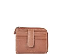 AVIREX Linea Houston in Pelle. Porta Carte di Credito. Portafoglio in Pelle Bovina, con Protezione RFID. Compatto, Funzionale, Pratico. Dimensione chiuso: Cm. 11,5x9,0x2,0. (Cognac)