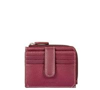 AVIREX Linea Houston in Pelle. Porta Carte di Credito. Portafoglio in Pelle Bovina, con Protezione RFID. Compatto, Funzionale, Pratico. Dimensione chiuso: Cm. 11,5x9,0x2,0. (Burgundy)