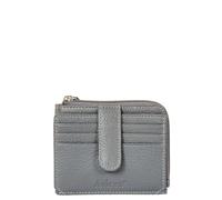 AVIREX Linea Houston in Pelle. Porta Carte di Credito. Portafoglio in Pelle Bovina, con Protezione RFID. Compatto, Funzionale, Pratico. Dimensione chiuso: Cm. 11,5x9,0x2,0. (Grey)