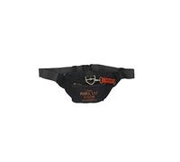 Avirex Marsupio in Nylon Poliestere, Marsupio Uomo Impermeabile e Lavabile con Tasche a Zip e Portachiave Rimovibile, Collezione Post PST01 (Grey)