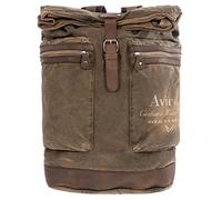 Avirex Collezione 140506, Zaino-sacca con Spallacci Regolabili in Canvas, Backpack, Colore Verde Kaki