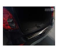 Avisa 2/45055 protezione di soglia posteriore acciaio inox nero Mokka X 2016- 'Ribs', Black