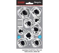 Avisa Adesivo/AutoTattoo Shotgun Traces 3D Chrome - 9,5 x 16,1 cm