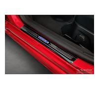 Avisa Battitacco nero in acciaio inox compatibile con Ford Focus IV, escluso ST-Line 2018 "Hybrid", 4 pezzi
