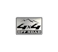 Avisa Emblema/Logo in Alluminio - 4x4 off Road - 5,5x3,6cm