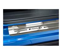 Avisa Listelli battitacco in Acciaio Inox Compatibile con Mazda CX-3 2015-2018 & FL 2018- - 'Exclusive' - 4-Pezzi