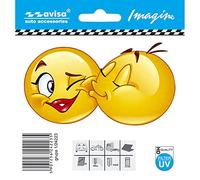 Avisa Pegatina AutoTattoo Emoticon del Bacio - 11x6 cm