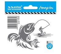 Avisa Pegatina AutoTattoo Pescatore - 9,7x6,5cm