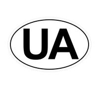 Avisa Pegatina AutoTattoo UA - 16x10,5cm
