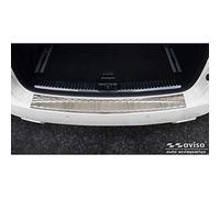 Avisa Protezione paraurti Posteriore in Acciaio Inox Compatibile con Porsche Cayenne II 2010-2014 & FL2014- 'Ribs'