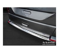 Avisa Protezione paraurti Posteriore in Acciaio Inox Compatibile con Volkswagen Caravelle T6 2015- & FL 2019- (Portellone) 'Ribs'