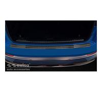 Avisa Protezione paraurti Posteriore in Acciaio Inox Nero Compatibile con Audi E-Tron incl. Sportback 2018-