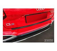 Avisa Protezione paraurti Posteriore in Acciaio Inox Nero Compatibile con Audi Q2 Facelift 2020-