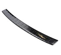 Avisa Protezione paraurti Posteriore in Acciaio Inox Nero Compatibile con BMW X1 (F48) Facelift 2015- 'Ribs'