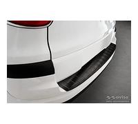 Avisa Protezione paraurti Posteriore in Acciaio Inox Nero Compatibile con Fiat 500L Facelift 2017- 'Ribs'