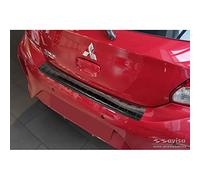 Avisa Protezione paraurti Posteriore in Acciaio Inox Nero Compatibile con Mitsubishi Space Star Facelift 2020- 'Ribs'