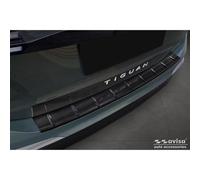 Avisa Protezione paraurti Posteriore in Acciaio Inox Nero Compatibile con Volkswagen Tiguan (CT1) 2024- 'Ribs'