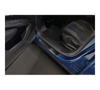 Avisa Protezioni battitacco in acciaio inox nero compatibili con Peugeot 3008 III 2024- - 'Lines' - 4 pezzi