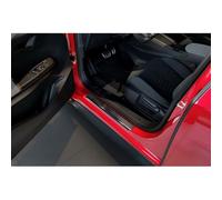 Avisa Protezioni battitacco in acciaio inox nero compatibili con Volkswagen ID.3 2020-2023 e FL 2023- / Cupra Born 2021- / MG 4 2022- / MG HS II 2024- 'Lines' - 4 pezzi