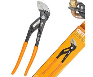 Avit Pinze di precisione a pulsante per pompa dell'acqua da 250 mm, giunto a linguetta e scanalatura a regolazione rapida, chiave per tubi della pompa idraulica, impugnature a morsetto, AV06036