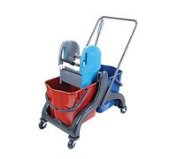 Aviva Pro 50 - Lavapavimenti a doppio carrello per la pulizia, 2 x 25 litri