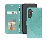 Avizar Cover Mandala Floreale per Samsung Galaxy A26 Portafoglio con Laccio, Verde
