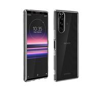 Cover Sony Xperia 5 Silicone Morbida / Pellicola Vetro Temperato 9H Nero