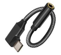 Avizar, Adattatore Audio da USB-C a Jack 3,5 mm Design a Gomito Lunghezza 12 cm