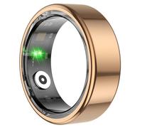 Avizar, Anello Connesso Taglia 10 Modello Titan con Custodia di Ricarica, Oro