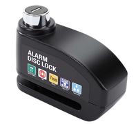 Avizar, Antifurto Blocco Disco Moto con Allarme 110 dB in Lega di Zinco, Nero