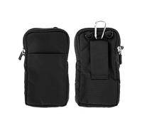 Avizar Borsa tracolla multitasche nylon impermeabile moschettone password cintura integrata Nero