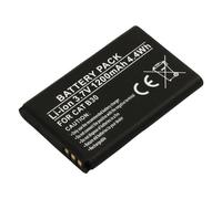 Avizar, Batteria di ricambio per CAT B30 3,7V 1200mAh Li-ion, Nero
