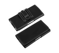 Custodia per cintura doppi attacchi Smartphone taglia SL - Nero
