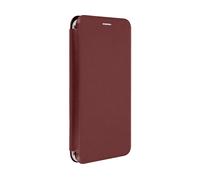 Custodia a libro Avizar con scivolo bordeaux per smartphone da 5,4" a 6"
