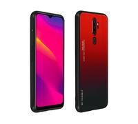 Cover rigida per Oppo A5 2020 / A9 2020 sottile con design lucido rosso sfumato