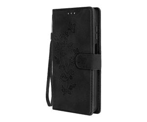 AVIZAR Blossom bliss CUSTODIA A LIBRO per Samsung Galaxy A15, Nero