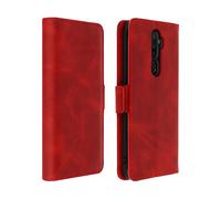 AVIZAR book CUSTODIA per Oppo A5 2020, Rosso