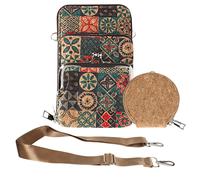 Avizar, Borsello sughero, collezione CorkMosaic chiusure a zip e a scatto